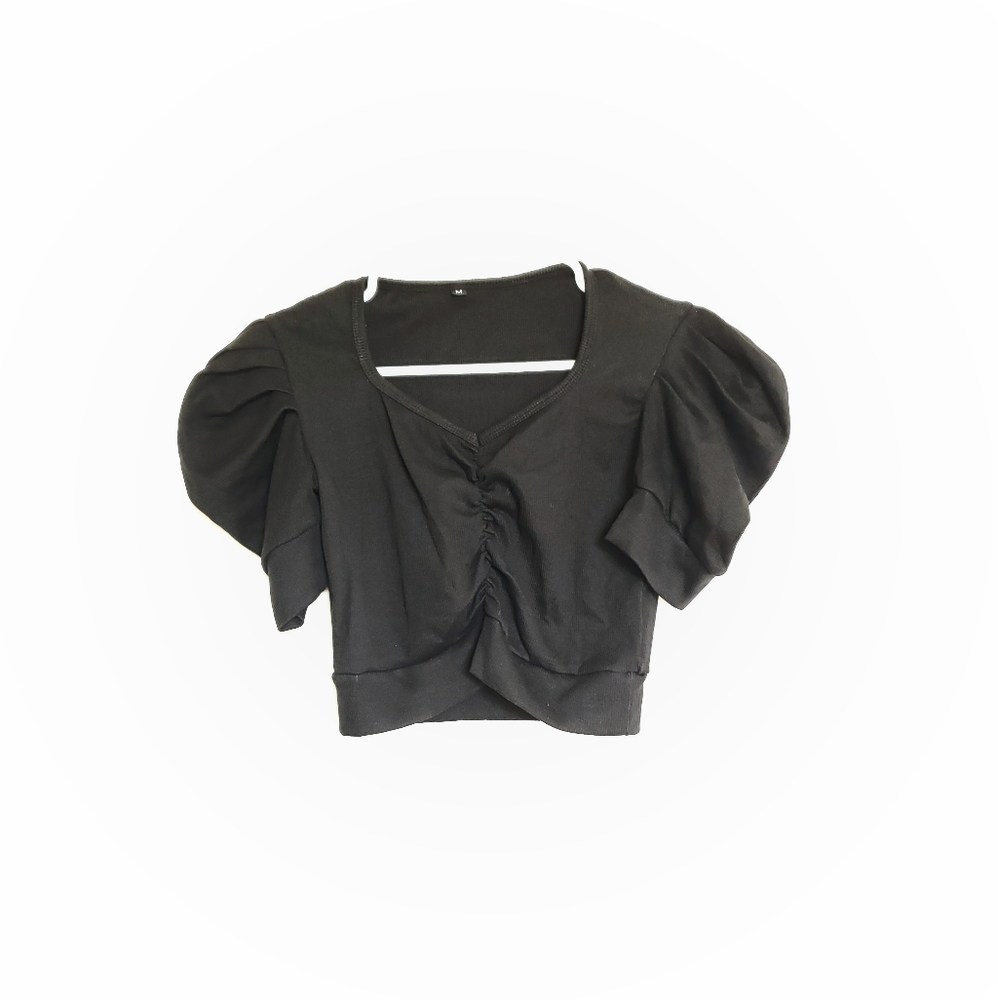 NWOT Black Indian Saree Blouse Crop Top